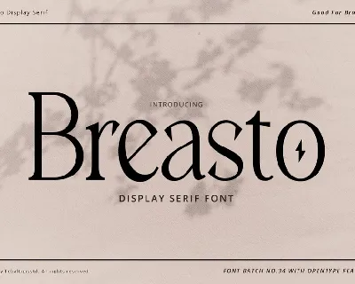 Breasto font