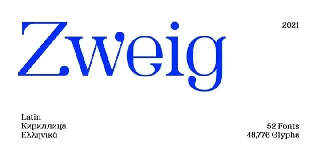 SK Zweig Serif font