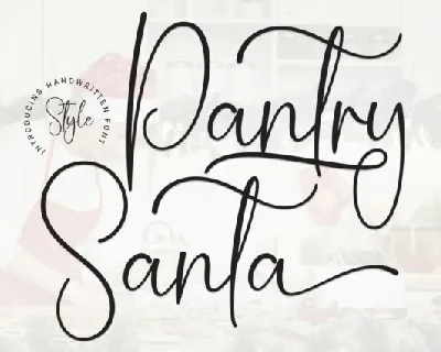 Pantry Santa Script font