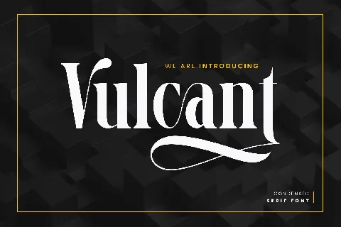 Vulcant font