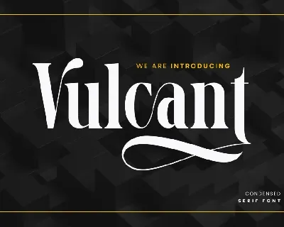 Vulcant font