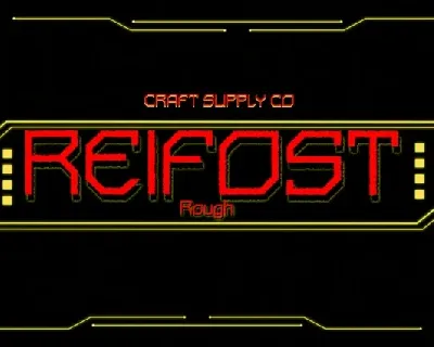 Reifost Rough font