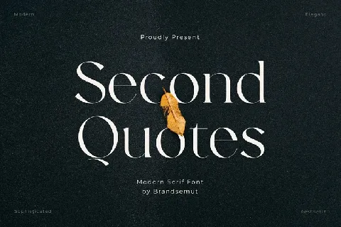 Second Quotes font