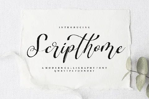 Scripthome font