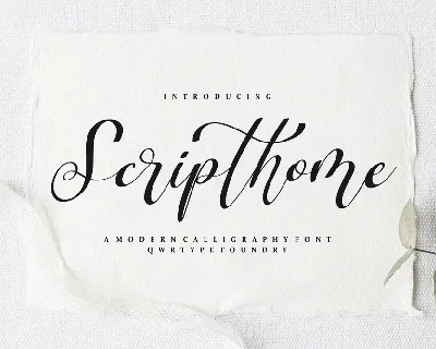 Scripthome font