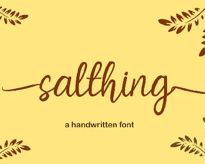 salthing font