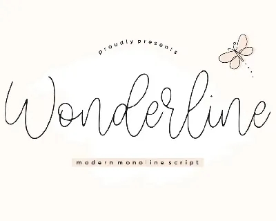 Wonderline font