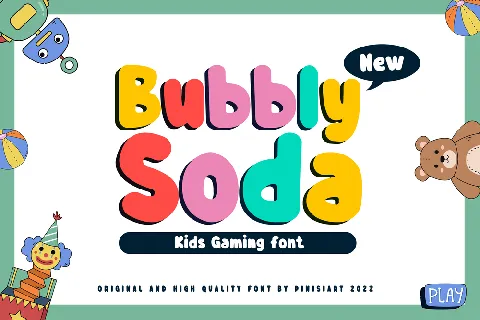Bubbly-Soda font