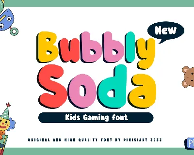 Bubbly-Soda font