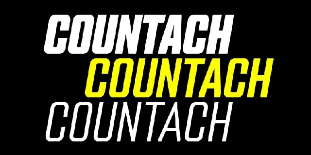 Countach Family font