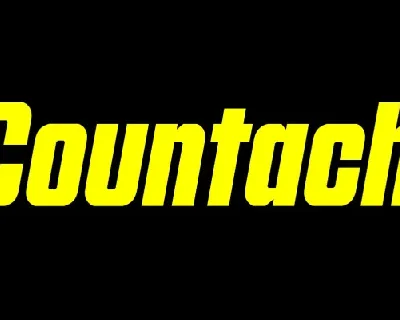 Countach Family font