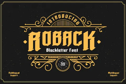 Roback font