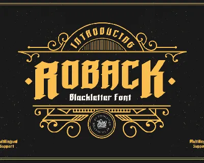 Roback font