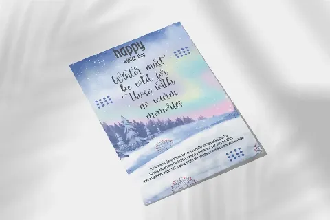 Winter Twisty font