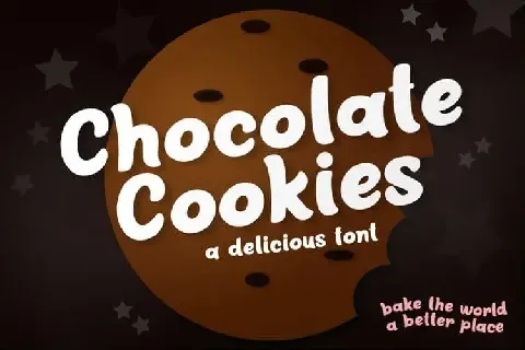 Chocolate Cookies Display font
