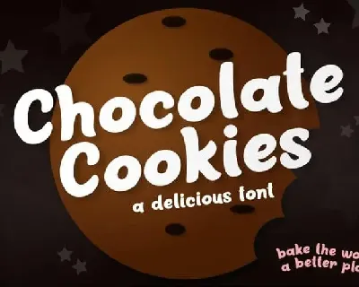 Chocolate Cookies Display font