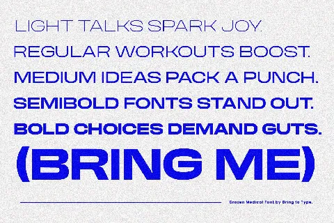 GROZEN MEDICAL DEMO font