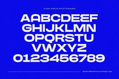 GROZEN MEDICAL DEMO font