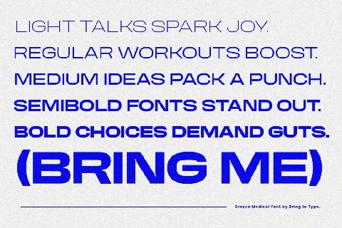 GROZEN MEDICAL DEMO font