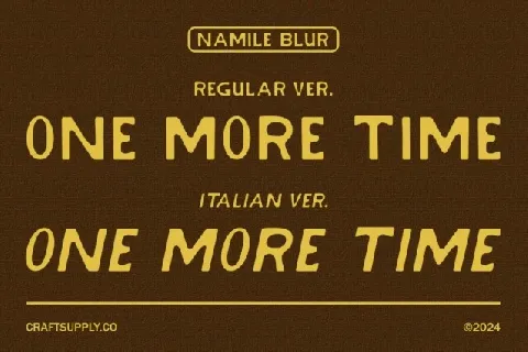 Namile Blur font