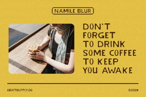 Namile Blur font