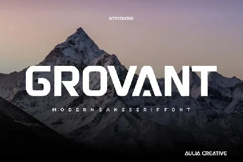 Grovant font