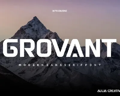 Grovant font