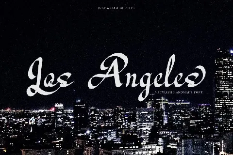 Los Angeles Modern Script font