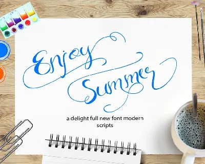 Enjoy Summer Script Free font
