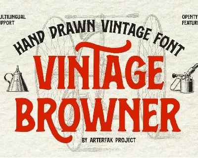 Vintage Browner font