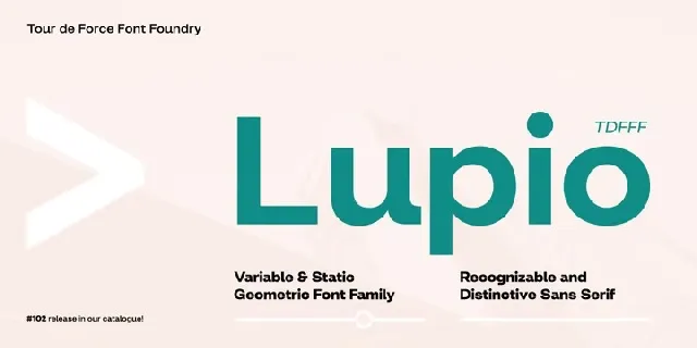 Lupio Family font