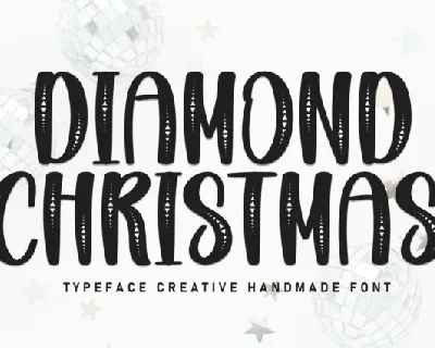 Diamond Christmas Display font