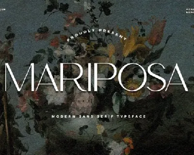 Mariposa font