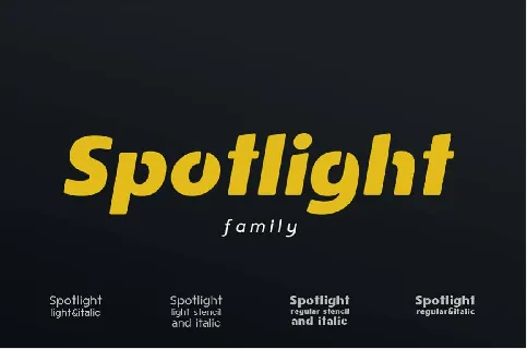 Spotlight font