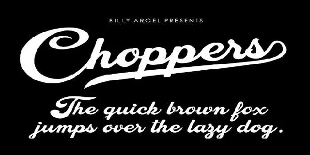 Choppers font