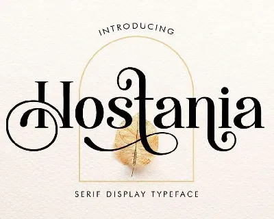 Hostania font