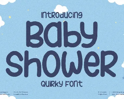 Baby Shower font