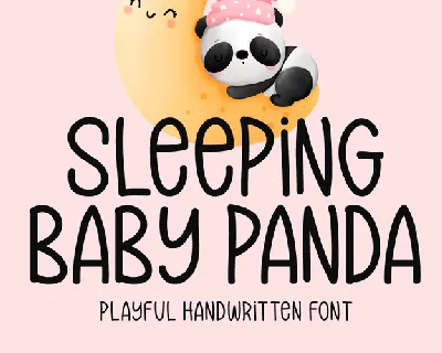 Sleeping Baby Panda font
