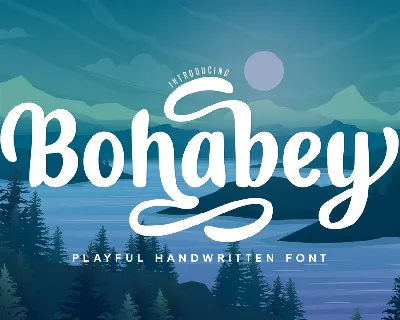 Bohabey font