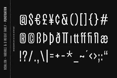 Novalion font