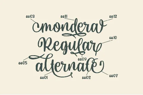 Mondera Typeface font