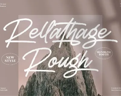 Rellathage Rough font