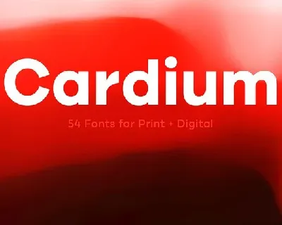 Cardium font