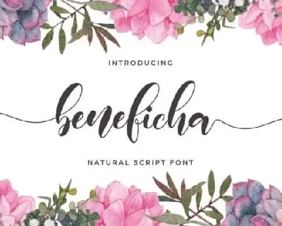 Beneficha Script font