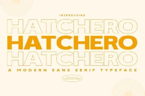 Hatchero font