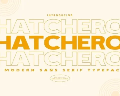 Hatchero font