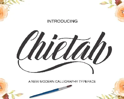 Chietah Calligraphy font