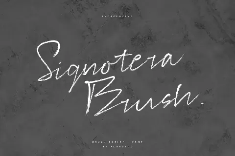 Signotera Brush font