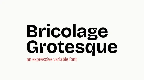 Bricolage Grotesque Family font