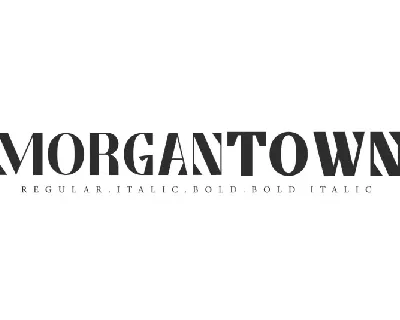 Morgantown font